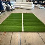 Ca. 13,6m2 Kunstgras, 30 mm hoog, groen, wit